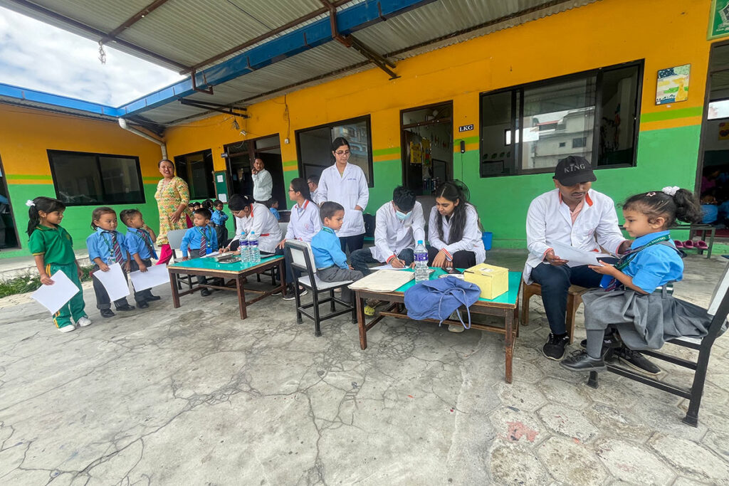 Dental and Health Check-up Camp at Creative English School