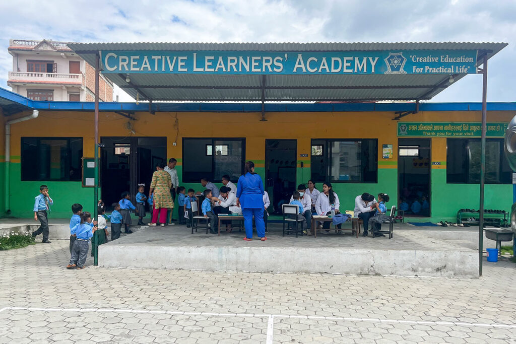 Dental and Health Check-up Camp at Creative English School