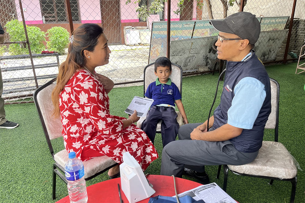 The Rotary Club of Madhyapur successfully organized a Dental and Health Check-up Camp today at Vinayak School, Patibiha